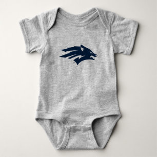 University of Nevada Wolf Logo Baby Bodysuit