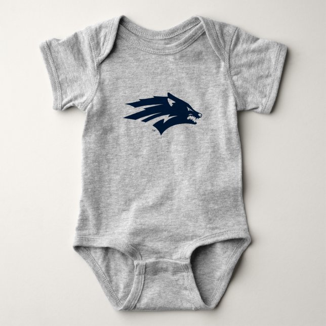 University of Nevada Wolf Logo Baby Bodysuit (Front)