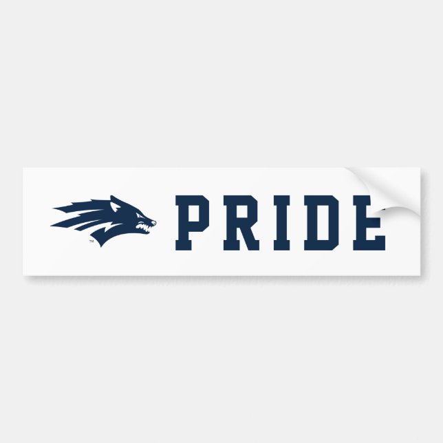 University of Nevada Wolf Logo Bumper Sticker (Front)