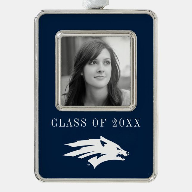 University of Nevada Wolf Logo Christmas Ornament (Front)