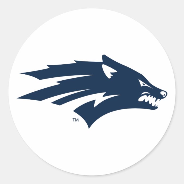 University of Nevada Wolf Logo Classic Round Sticker (Front)