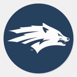 University of Nevada Wolf Logo Classic Round Sticker