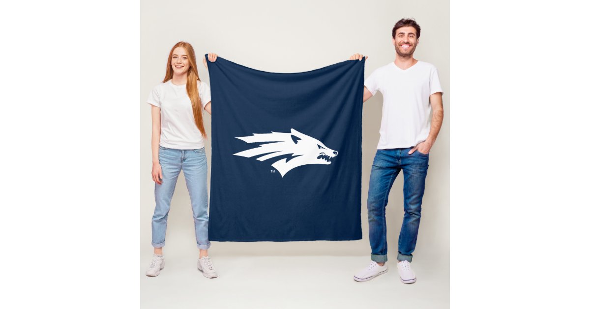 University of Nevada Wolf Logo Fleece Blanket Zazzle