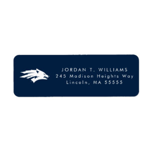 University of Nevada Wolf Logo Label