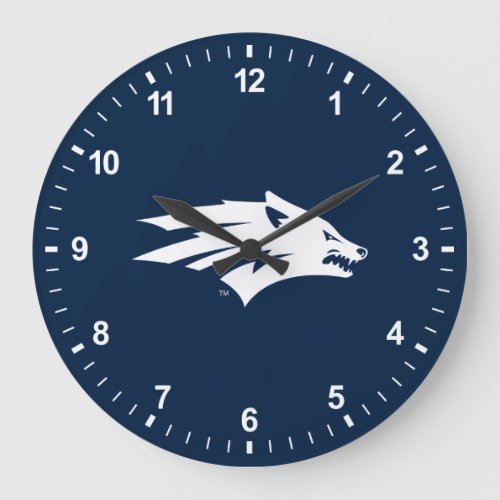 University of Nevada Wolf Logo Large Clock