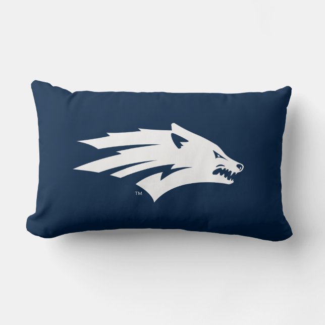 University of Nevada Wolf Logo Lumbar Pillow (Front)