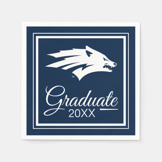 University of Nevada Wolf Logo Napkins (Front)