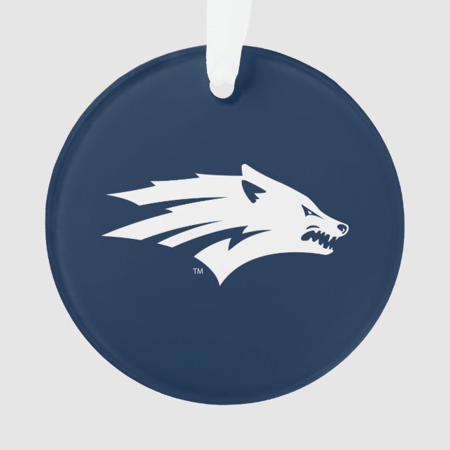 University of Nevada Wolf Logo Ornament (Front)