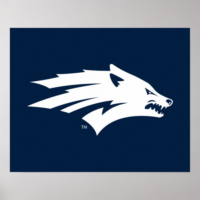 University of Nevada Wolf Logo Poster (Front)