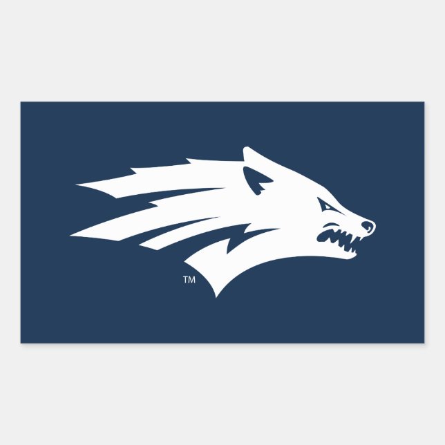 University of Nevada Wolf Logo Rectangular Sticker (Front)
