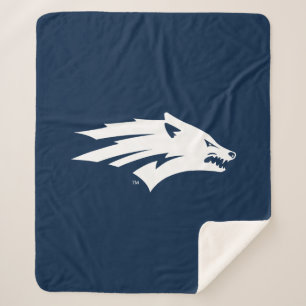 University of Nevada Wolf Logo Sherpa Blanket