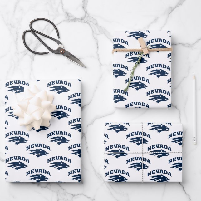 University of Nevada Wolf Wrapping Paper Sheets (Front)