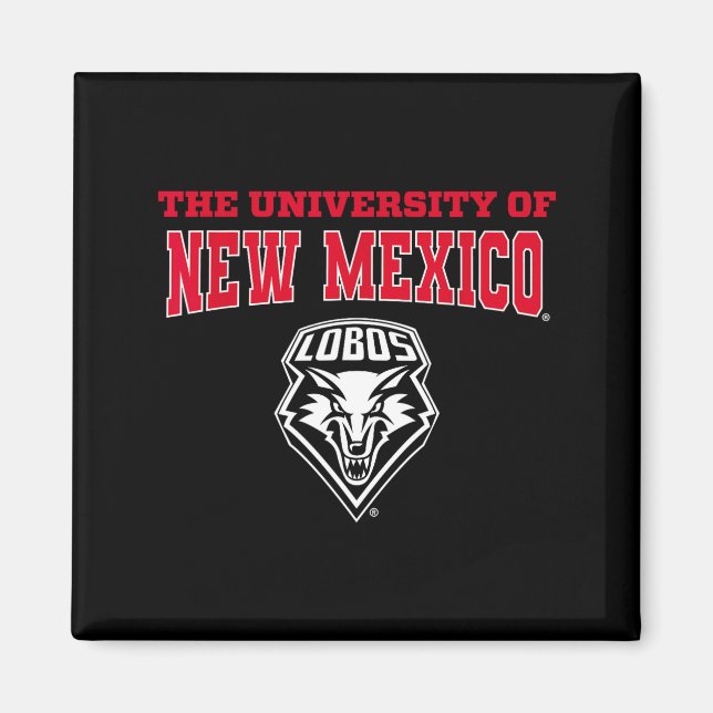 University Of New Mexico Unm Lobos Ncaa Unm&#   Magnet (Front)