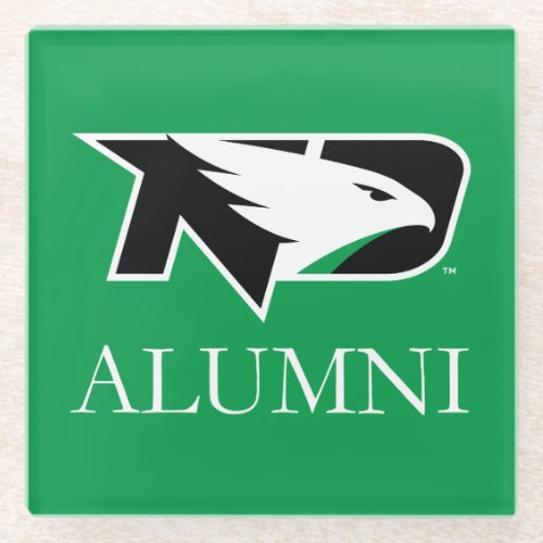 University of North Dakota Alumni Glass Coaster