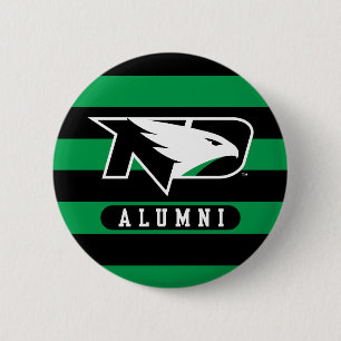 University of North Dakota Alumni Stripes Button