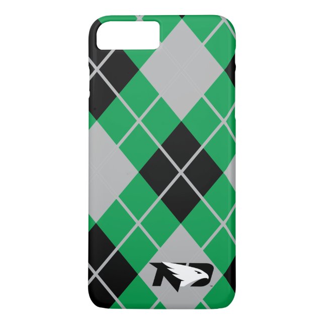 University of North Dakota Argyle Pattern Case-Mate iPhone Case (Back)