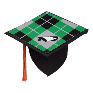 University of North Dakota Argyle Pattern Graduation Cap Topper