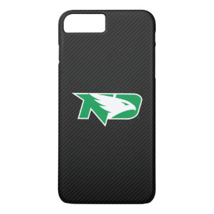 University of North Dakota Carbon Fiber Pattern iPhone 8 Plus/7 Plus Case