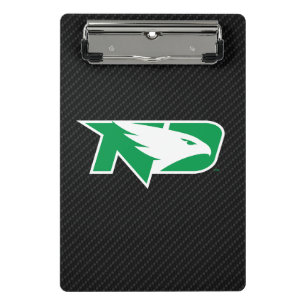 University of North Dakota Carbon Fiber Pattern Mini Clipboard