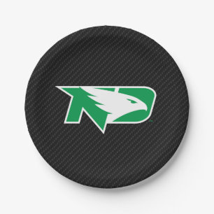 University of North Dakota Carbon Fiber Pattern Paper Plates