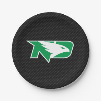 University of North Dakota Carbon Fiber Pattern Paper Plates