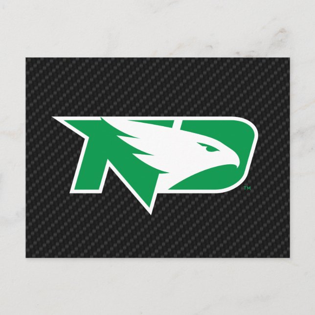 University of North Dakota Carbon Fiber Pattern Postcard (Front)