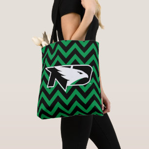 University of North Dakota Chevron Pattern Tote Bag