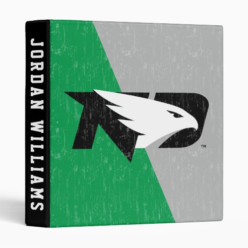 University of North Dakota Color Block Distressed 3 Ring Binder