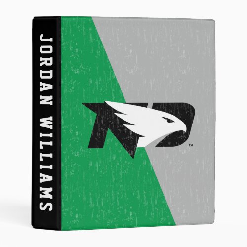 University of North Dakota Color Block Distressed Mini Binder