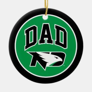 University of North Dakota Dad Ceramic Ornament