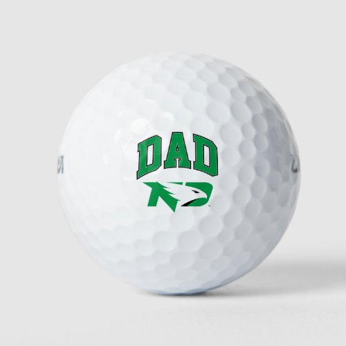 University of North Dakota Dad Golf Balls