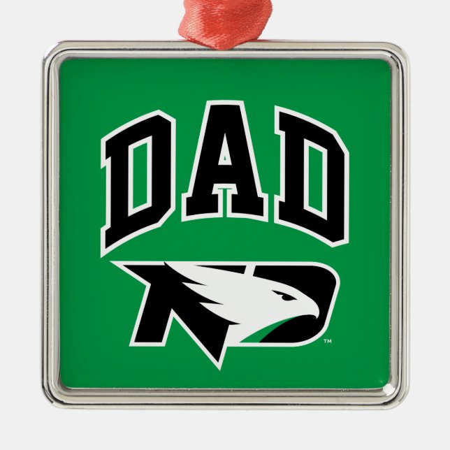 University of North Dakota Dad Metal Ornament (Front)