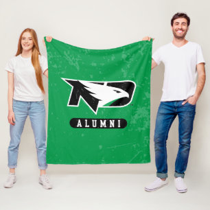 University of North Dakota Distressed Alumni Fleece Blanket