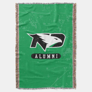 University of North Dakota Distressed Alumni Throw Blanket