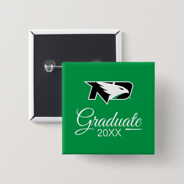 University of North Dakota Graduate Button (Front & Back)