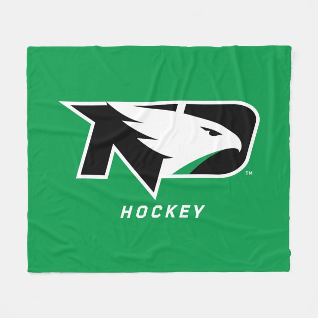 University of North Dakota Hockey Fleece Blanket (Front (Horizontal))