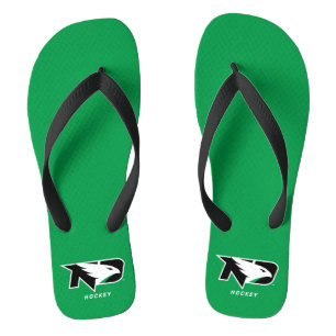 University of North Dakota Hockey Flip Flops