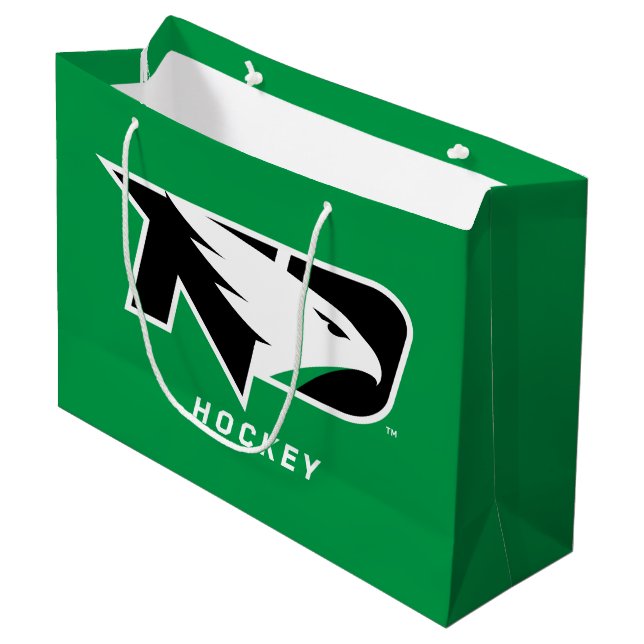University of North Dakota Hockey Large Gift Bag (Front Angled)