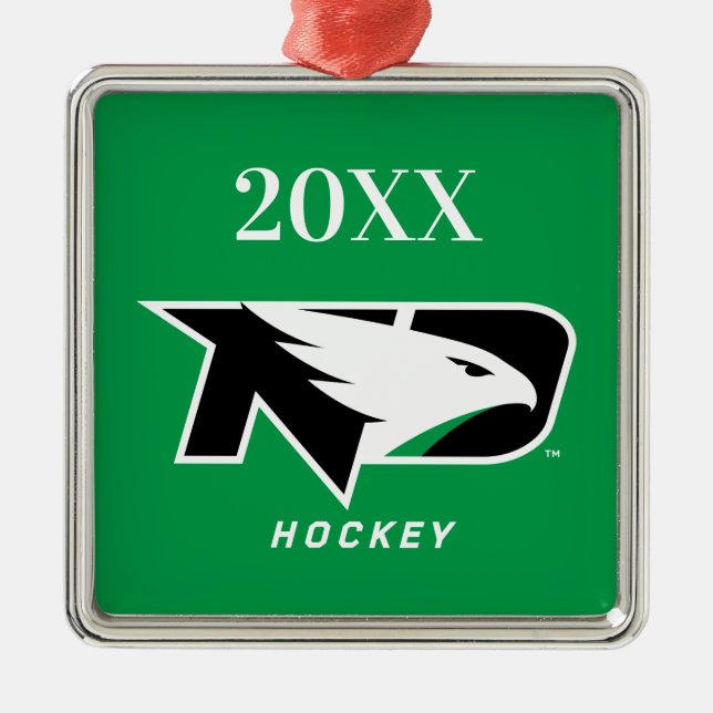 University of North Dakota Hockey Metal Ornament (Front)