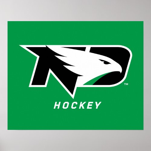 University of North Dakota Hockey Poster