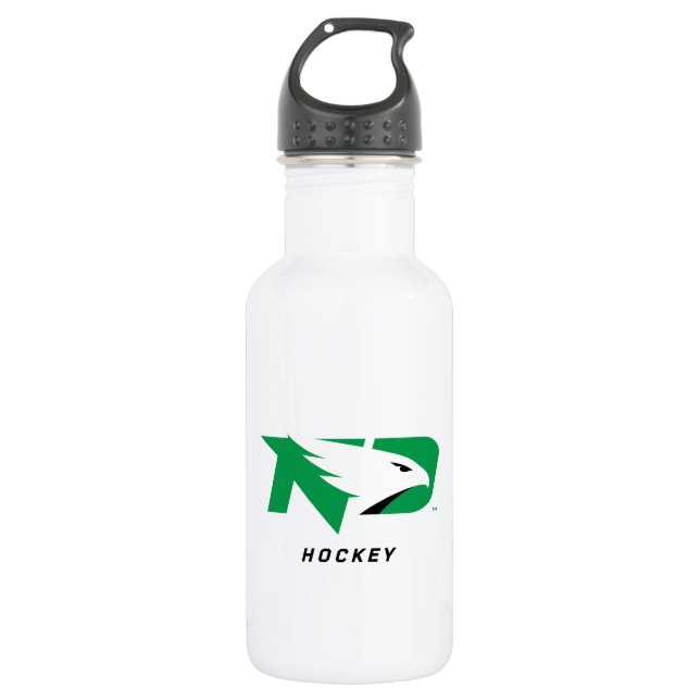 University of North Dakota Hockey Stainless Steel Water Bottle (Front)
