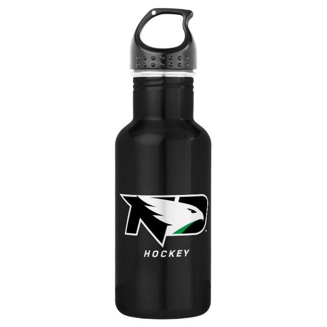 University of North Dakota Hockey Stainless Steel Water Bottle (Front)