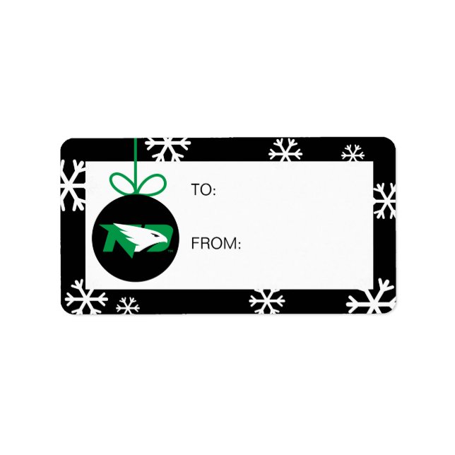 University of North Dakota | Holiday Label (Front)