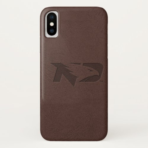 University of North Dakota Leather iPhone X Case