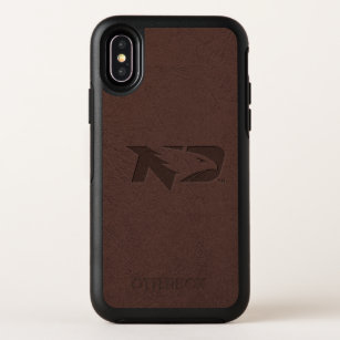 University of North Dakota Leather OtterBox Symmetry iPhone X Case
