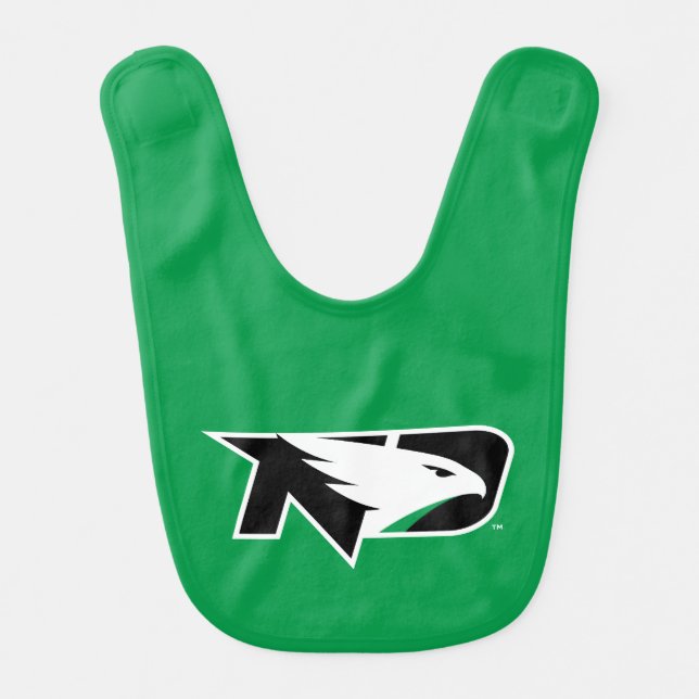 University of North Dakota Logo Baby Bib (Front)