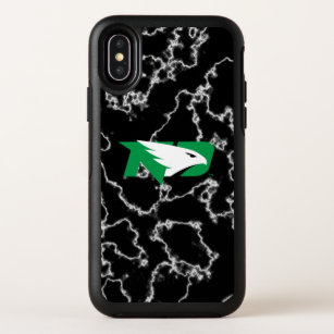 University of North Dakota Logo Black Marble OtterBox Symmetry iPhone X Case