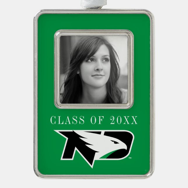 University of North Dakota Logo Christmas Ornament (Front)