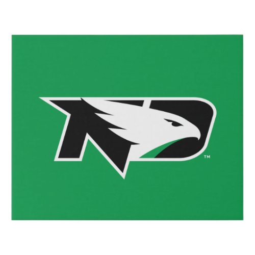 University of North Dakota Logo Faux Canvas Print