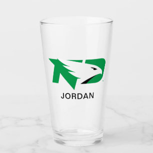 University of North Dakota Logo Glass